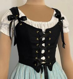 Linen Bodice, Corset Bodice, Renaissance Faire Bodice, Pirate Costume - Etsy