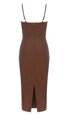 Make a bold fashion statement with our Waist-Tightening Corset Midi Dress in Brown! This dress is a perfect blend of vintage allure and modern sophistication. The corset-style waist-tightening feature enhances your figure, creating an hourglass silhouette that's both flattering and stylish. The midi length adds an element of classic elegance, while the rich brown color brings a warm and earthy touch to your look. Whether you're heading to a business meeting, a dinner party, or a chic city outing Denim Style Casual, Corset Midi Dress, Luxurious Dresses, Hourglass Silhouette, Plus Size Shopping, Business Meeting, Type Of Pants, Corset Style, Ruched Dress