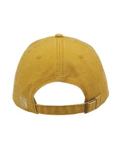 Pigment-Dyed Cap - MUSTARD YELLOW - ADJUSTABLE | The Game Men's Pigment-Dyed Cap in Mustard Yellow Size Adjustable | Cotton Yellow Cotton Baseball Cap With Curved Bill, Yellow Cotton Dad Hat, Yellow Cotton Dad Hat With Curved Brim, Yellow Cotton Curved Brim Dad Hat, Casual Yellow Hat With Curved Visor, Yellow Cotton Hat For Outdoor, Yellow Cotton Outdoor Hat, Casual Yellow Cotton Dad Hat, Casual Yellow Baseball Cap For Outdoor