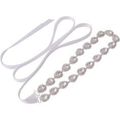 Tie Closure Dry Cloth Clean Wedding Dress Sash Belt Is Made With Glitter Crystal Rhinestone,Pearls,Beads,Simple Designs,Beautiful Patterns And Sparkle! Size -Total Belt Approx. 106.29x0.39 Inches; Rhinestone Adornment: 18.31x0.59 Inches (L*W) Handmade Item - Bridal Belt Adopts Hand Sewing Technology,Specially Built For Wedding Accessories.Wedding Belt For Bride Dress Can Enhance Elegance And Brilliance. Perfect Accessory - All-Match Fashion ,Match A Variety Of Wedding Dress, Bridesmaid Dress, Pr White Crystal Bridal Accessories For Formal Occasions, Formal White Crystal Bridal Accessories, Formal White Bridal Accessories With Crystals, White Crystal Bridal Belt For Party, White Rhinestone Bridal Belt For Evening, White Crystal Bridal Accessories With Adjustable Fit, Evening White Bridal Belt With Rhinestones, White Rhinestone Bridal Belt For Party, White Bridal Belt With Rhinestones For Party