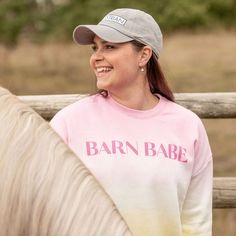 Barn Babe - Crewneck Sweatshirt Photoshoot Outfits, Cowgirl Style