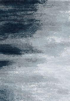 an abstract rug with blue and gray colors