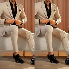 #ad Top Rated Beige Men's Suits Slim Fit Blazer Wedding Prom Party 2 Pieces Business Tuxedos, Fashion Mens Suit Beige Suit Men, Blazer Wedding, Beige Suit, Beige Suits, Slim Fit Blazer, Slim Fit Blazers, Tuxedos, Men's Suits, Prom Party