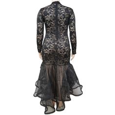 Elevate your style with our Plus Size Mermaid Swishes Long Sleeve Lace Ruffled Maxi Dress. The intricate lace and elegant ruffles create a dramatic mermaid silhouette, perfect for formal events or date nights. Feel confident and beautiful in this flattering and comfortable dress.Black Lace Body con Maxi Dress Mermaid 3 layer ruffled hem dressSelf: 95% Polyester5% SpandexContrast: 100% PolyesterHand wash with cold waterDo not bleachHang or Line DryLow iron if needed Decoration Lace Length Floor-L Body Con Maxi Dress, Plus Size Mermaid, Black Jumpsuit Dress, Dress Mermaid, Lace Body, Mermaid Silhouette, Curvy Dress, Crop Top Sweater, Ruffled Maxi Dress