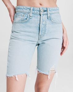 Maya High-rise Walking Short - Montauk | Apparel Jeans | rag & bone Indigo Jeans, High Rise Shorts, Winter Dresses, Rag & Bone, What To Wear, High Rise, Pants For Women, Women Jeans, Walking