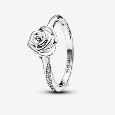 Rose in Bloom Ring Pandora Rose, Charms Pandora, Pandora Rings, Rose Ring, Ring Pendant Necklace, Pandora Bracelets, Single Earring, Pandora Jewelry, In Bloom