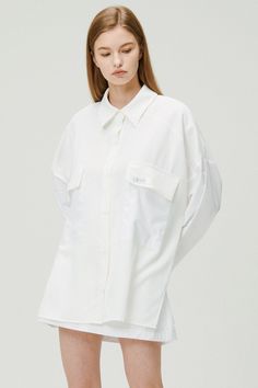 storets.com Sandra Oversized Safari Shirt Safari Shirt, Utility Pockets, S M, White Sage, Eras Tour, Oversized Shirt, White Shirt, Contrasting Colors, Chef's Jackets