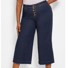 Denim Crop Pants Cropped Denim Pants, Ashley Stewart, Crop Pants, Pants Color, Denim Jean, Jeans Denim, Cropped Jeans, Cropped Pants, Denim Jeans