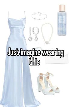 Pretty Aesthetic Dresses, Blue And White Aesthetic Outfit, Blue Aesthetic Dress, Aesthetic Blue Dress, Blue Dress Aesthetic, Blue Aesthetic Outfit, Blue Wishlist, Prom Dress Aesthetic, Relatable Aesthetic