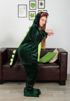 MORE TRENDY ONESIE & KIGURUMI: https://www.etsy.com/shop/piJAMAstudio 25% OFF for BUYING 2 KIGURUMI - Apply Coupon Code KIGU2 30% OFF for BUYING 3 KIGURUMI - Apply Coupon Code KIGU3 35% OFF for BUYING 4 and more KIGURUMI - Apply Coupon Code KIGU4 ADULT SIZES ARE BY HEIGHT: Adult S  - Size fits for height  4'8" - 4'11" (142 - 151cm), Adult M - Size fits for height   5'0" - 5'3"  (152 - 161cm), Adult L  - Size fits for height   5'4" - 5'7"  (162 - 171cm), Adult XL - Size fits for height 5'8" - 5'11" (172 - 181cm). * Shoes are NOT included! The back of the pope zipper for convenience. On each side there are pockets of medium depth. Cuffs on sleeves and trouser-legs freely stretch, does not constrain movement. Thanks to the free form, kigurumi pajamas suit any figure. The only important criter Dragon Onesie, Adult Onesie Costume, Masc Clothing, Onesie Women, Deer Onesie, Pajamas Green, Fox Onesie, Dinosaur Onesie, Holiday Onesies