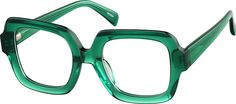 Emerald Good To Be Square #4452924 Funky Glasses, Eye Prescription, Zenni Optical, Streamlined Design, Square Glasses, Vintage Glasses, Cat Eye Glasses, Prescription Eyeglasses, Eyewear Frames