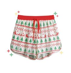 ⚝ Santa Slay Pocket Shorts. Featuring shooting stars, clouds, and dreamy pastel colors. They are stylish, soft, and they have pockets. These boho style shorts are soft and cooling to the skin. The fabric is made of high quality rayon, which ensures both comfort and breathability~ Great for fashion and leisure wear. It makes a perfect gift for her ⚝ ✨Pair Cheetah Print Items ✨ 💟Product Details: ❥Handmade design ❥Breathable Comfort. ❥ True to Size (With pockets, inner lining, and drawstring) ❥ Fabric: Rayon(100% rayon) Soft and cooling to the skin. ❥Care Instruction: Machine wash cold with similar colors, do not bleach, tumble dry low, do not iron, do not dry clean. ❥ Average Production Time: 7 business days before shipment 💟Shipping: It takes 7 days to create the product , and once then, Cute White Shorts For Pajama Party, Casual Christmas Sleepwear With Elastic Waistband, Cozy Christmas Bottoms For Pajama Party, Cozy Bottoms For Christmas Pajama Party, Cozy Christmas Pajama Party Bottoms, Winter Relaxed Fit Shorts For Loungewear, White Relaxed Fit Shorts For Sleepover, Playful Pajama Shorts For Loungewear, White Shorts With Elastic Waistband For Sleepover