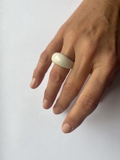 This porcelain ring with 24k gold is made out of porcelain and fired in special ceramic kiln two times on high temperature of 1220oC (2228oF). That high temperature made this ring very strong, but the ring is still fragile.  If you are not sure about your ring size, please compare your ring with a picture of the porcelain ring. Important note - your porcelain ring should be 1/2 or 1/4 bigger than the ring you wear. I make rings in one size, so there is no way to change it for the same one in a d Porcelain Ring, Make Rings, Ceramic Kiln, Serbia, White Porcelain, Rings Statement, High Temperature, No Way, Favorite Jewelry