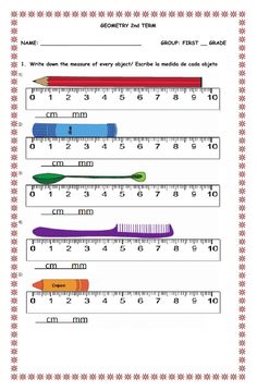 a ruler with different colors on it and numbers in the bottom row, which are labeled