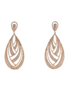 14K Rose Gold Elegant Pear-shaped Earrings For Evening, Rose Gold Fine Jewelry Diamond Earrings For Evening, Rose Gold Diamond Earrings For Evening, Exquisite Oval Earrings For Evening, Evening Fine Jewelry Pear-shaped Earrings, Luxury Rose Gold Oval Earrings, Elegant 14k Rose Gold Diamond Earrings, Rose Gold Dangle Diamond Earrings For Formal Occasions, 14k Gold Diamond Earrings For Evening