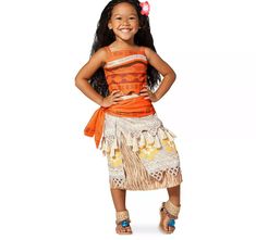 NEW Girls Disney Authentic MOANA Costume Size 9/10. Perfect for a trip to Aulani or for your little Moana fan. Brand NEW with tags. From the Disney Store. From Disney’s Website: Your brave explorer will set out on adventures in our Moana Costume. Inspired by her outfit in the film, this island-style ensemble is crafted especially for a master wayfinder. Magic in the details Authentic Disney Costume Costume includes top and skirt Short top with folk art pattern Overlapping panel with sequin accen Moana 2nd Birthday, Tiana Costume, Mary Poppins Costume, Woody Costume, Birthday Party Girl, Costume Princess, Skirt Beach, Disney Animators Collection, Fancy Suit