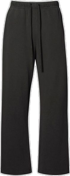 Athleisure Cotton Wide Leg Pants With Straight Hem, Sporty Cotton Wide Leg Pants With Straight Hem, Relaxed Fit Cotton Wide Leg Pants Athleisure, Cotton Wide Leg Pants With Side Pockets For Loungewear, Baggy Solid Wide Leg Pants For Loungewear, Baggy Solid Wide Leg Lounge Pants, Sporty Cotton Wide Leg Pants For Fall, Sporty Cotton Wide Leg Pants With Ribbed Waistband, Baggy Wide Leg Lounge Pants