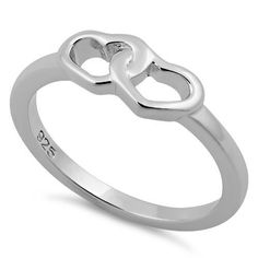 Top of ring height: 5.7mm

Top of ring width: 12.7mm

Band width: 1.9mm

Shank width: 1.9mm



Metal: 925 sterling silver

Plating: rhodium plated

Finish: high polish Classic Silver Open Heart Rings, Valentine's Day Couple Rings In White Gold Sterling Silver, Valentine's Day White Gold Sterling Silver Couple Rings, White Gold Open Heart Classic Ring, Valentine's Day Sterling Silver Heart Ring With Polished Finish, Silver Double Heart Rings For Valentine's Day, Classic Silver Heart-shaped Ring, Silver Heart Ring With Polished Finish For Promise, Sterling Silver Rings With Polished Finish For Valentine's Day