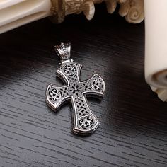 Handcrafted sterling silver cross pendant, Byzantine design, Odin The ring on the cross can open and close , so that you change the chain and place a different one. Pendant's height : 4,9 cm Pendant's width : 3,1 cm Pendant's thickness : 7 mm Byzantine Cross Sterling Silver Jewelry, Sterling Silver Byzantine Cross Jewelry, Byzantine Sterling Silver Cross Jewelry, Silver Byzantine Cross Jewelry, Byzantine Style Sterling Silver Cross Jewelry, Byzantine Cross Pendant Jewelry As Gift, Byzantine Cross Pendant Jewelry For Gift, Byzantine Cross Pendant Jewelry Gift, Byzantine Cross Jewelry For Gift