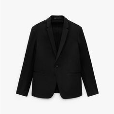 Nwt. Zara Black Comfort Straight Fit Blazer Made Of Elastic Fabric, Notched Lapel Collar, Long Sleeves With Buttoned Cuffs, Hip Welt Pockets, Buttoned Front. Size S. Ref. 6861/440. Pit To Pit 19,5" Flat, Shoulders 16,5", Sleeves 25", Length 28,5". Classic Black Zara Blazer, Leo Outfits, Black Sport Coat, Black Blazer Men, Maroon Blazer, Black Coat Men, Zara Suits, Blue Suit Jacket, Black Suit Jacket