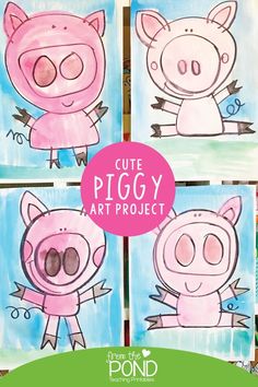 four piggy art projects for kids to make