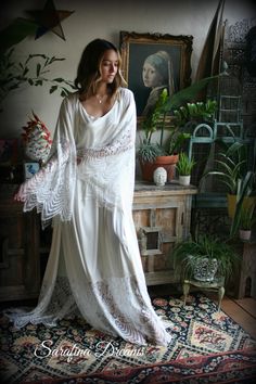 Bridal Satin and Lace Robe Wedding Sleepwear Bridal Robe Lingerie Wedding Lingerie Lace Sleepwear Honeymoon Kimono Lingerie - Etsy Bridal Lingerie Honeymoon, Kimono Lingerie, Wedding Sleepwear, Bridal Lingerie Set, Lace Sleepwear, Robe Wedding, Honeymoon Lingerie, Bridal Robe, Women's Nightgowns