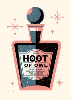 a bottle of liquor with the words hoot of owl on it's side