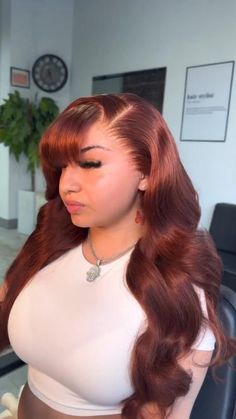 #unice #unicehair #unicewigs #unicewig #unicehairwigs #unicewigsale #fallvibes #reddishbrownwig #fallcolor Unique Wig Hairstyles, Lovely Hairstyles, Black Women Hair Color, Black Hair Inspiration, Unice Hair, Colored Weave, Yummy Seafood, Wig Ideas, Weave Styles