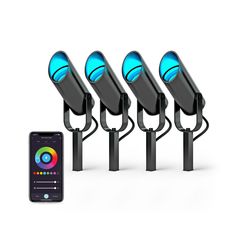 WIFI ENABLED - Turn the lights on or off, choose and create color patterns, and set schedules right from your phone anytime, anywhere using the free Atomi Smart App. LINK AND CONTROL UP TO 40 SPOT LIGHTS - Using the Atomi Smart app, connect up to 40 smart spot lights and operate them all from your phone. VOICE ACTIVATED - Compatible with Amazon Alexa and Google Assistant- enabled devices to use simple voice commands to turn lights on or off, adjust brightness, and more. PREMIUM, ALL-WEATHER CONS Led Spot Lights, Google Nest Thermostat, Led Pool Lighting, Up Lighting, Smart Doorbell, Spot Lights, Pool Light, Led Spot, Smart Wifi