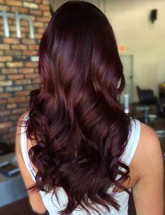 Pelo Color Borgoña, Mahogany Brown Hair, Red Brown Hair Color, Wine Hair Color, Balayage Straight Hair, Hair African