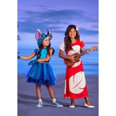 Disney Lilo Costume for Kids:Is your kiddo a fan of Disney's Lilo from Lilo & Stitch? We are too! From her animated ways and boundless creativity, she's an inspiration to us all. And if your tyke would like to dress up just like their favorite character for playtime, Halloween, or even a Disneybound, you can help them say aloha to countless Lilo adventures with our licensed Kid's Disney Lilo Costume! This exclusive makes dressing like Lilo easy with just two pieces. The ensemble starts with a pu Duo Halloween Costumes Mom And Daughter, Cool Kids Halloween Costumes, Mommy And Daughter Costumes, Lilo Costume Diy Women, Lilo And Stitch Family Costume, Pixar Cosplay, Mother Daughter Halloween Costumes, Lilo Costume, Kid Halloween Costumes