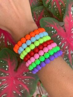 The Maimi Stack is like the Seaside for our Matte Collection of Beads. However, the Miami adds a bit more pizzazz, sass & neon! Stack size is a S/M which fits most! Please send me a message if you feel you have small or large wrists. Casual Colorful Everyday Beaded Bracelets, Casual Everyday Colorful Beaded Bracelets, Multicolor Casual Beaded Bracelets For Spring, Casual Multicolor Beaded Bracelets For Spring, Casual Colorful Beaded Bracelets For Spring, Colorful Casual Beaded Bracelets For Spring, Casual Green Beaded Bracelets For Spring, Casual Multicolor Beaded Bracelets, Casual Summer Party Beaded Bracelets