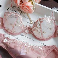 Fashion Design Inspiration, Vintage Bra, Lingerie Shoot, Lace Bra Set, Hot Lingerie, Bra And Brief Sets, Cute Lingerie, Pink Lingerie, Victoria Secret Lingerie