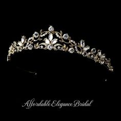 Our Gold Plated Scroll Rhinestone Bridal Tiara, style hp8312g, will have you feeling like a princess on your wedding day. Wedding Crown Gold, Quince Tiaras Gold, Quince Crowns, Golden Tiara, Gold Tiara, Tiara Wedding, Headpiece Jewelry, Princess Tiara, Rhinestone Bridal