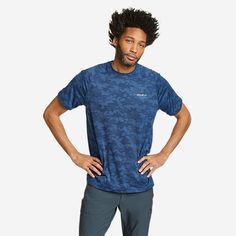 Men's Resolution Jacquard T-shirt | Eddie Bauer Stretch Crew Neck T-shirt For Outdoor Activities, Outdoor Go-dry Crew Neck Activewear, Stretch T-shirt For Outdoor With Short Sleeves, Stretch T-shirt With Short Sleeves For Outdoor Activities, Stretch T-shirt With Short Sleeves For Outdoor, Stretch T-shirt For Outdoor, Functional Short Sleeve Outdoor Activewear, Go-dry Nylon Tops For Outdoor, Functional Stretch T-shirt For Outdoor