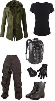 Outfits Apocalipsis Zombie, Winter Apocalypse Outfit, The 100 Outfits Inspiration, Twd Outfit Ideas, Survival Outfit Women, Apocalypse Outfit Women, Apocalypse Outfit Male