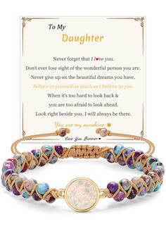 PRICES MAY VARY. Daughter Gifts from Mom: Whether on birthday, Christmas, or other special occasions, the beaded bracelet is one of the perfect gifts ideal for daughter. Match Freely Bracelets: Colorful heart bracelet, separately, or layered with other style bracelets, personalized and fashionable. Braided Bracelet: Heart Bracelets for women, made of soft woven material, carefully selected stones, braided bracelet has a comfortable texture. Bead Bracelets: Handmade braided bracelet for women, li Spiritual Beaded Bracelets For Mother's Day Gift, Personalized Friendship Bracelet For Birthday, Multicolor Bracelets For Birthday And Valentine's Day, Inspirational Pink Jewelry For Gift, Inspirational Pink Jewelry For Gifts, Adjustable Bracelets For Birthday And Mother's Day, Multicolor Friendship Bracelets For Birthday And Valentine's Day, Inspirational Pink Jewelry For Mother's Day, Personalized Friendship Bracelets For Father's Day