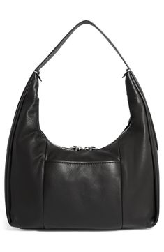 Go from day to night with this chic hobo bag crafted with a sleek leather top handle and polished stud accents. Two-way top-zip closure Top carry handle Two interior zip pockets and one slip pocket Structured silhouette with flat base for stability Lined Leather or canvas Imported Baby Gear Essentials, Hairstyling Products, Rollerball Perfume, Makeup Gift, Fragrance Design, To Night, Leather Top, Hobo Bag, Sales Gifts