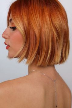 Hair Color Inspiration, Hacks Beauty, Bright Red Hair, Haircut For Thick Hair, Straight Human Hair, Orange Hair