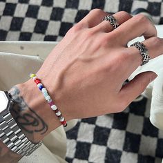 Type: Accessories
Material: Acrylic
Bracelet size: 16 / 18 / 20 cm ( 6.3 / 7.1 / 7.9 inches ) Colorful Bead Bracelets, Acrylic Bracelet, High Heel Sneakers, Contact Lenses Colored, Silk Yarn, Steel Jewelry, Acrylic Beads, Bead Bracelet, Bracelet Sizes