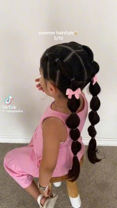 Cute Southern Hairstyles, Four Year Old Hairstyles, Cute Hairstyles Little Kids, Picture Day Hairstyles Toddler, Toddler Back To School Hairstyles, Kids Hairstyles School, Hair Balls Hairstyle, Simple Girl Hairstyles Kids Black