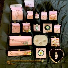 17 Pieces ! Sold As Is ... Watches Need Batteries.. But Most Have Not Been Worn ! 2000 Jewelry, Early 2000/, Pink Sparkles, Juicy Couture Jewelry, Couture Jewelry, Juicy Couture, Womens Jewelry Bracelets, Jewelry Set, Batteries