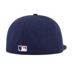 This looks like a regular Yankee fitted, or does it? Using Oceanside Blue, a fabric from New Era that is typically reserved for NFL teams, we created a “Navy” fitted that actually looks close to... Navy. As New Era’s MLB Navy is so dark that it’s often confused for Black, Oceanside Blue makes this fitted perfect for lighter shades of navy blue. For comparison, Oceanside Blue is the official team color for the New England Patriots. Grab this awesomely colored but simple custom designed fitted fro Yankee Hat, Yankee Fitted, Ny Hat, Hat Stores, World Baseball Classic, Classic Hats, New Era Cap, Blue Logo, New Era 59fifty