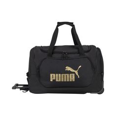 PRICES MAY VARY. Conceled handle with button Wheel trolley system Shoe compartment External zip pockets Side haul handle Travel Duffel, Travel Gear, Duffel Bag, Travel Luggage, Gym Bag, Zip Pockets, Fashion Branding, Wheel, Travel