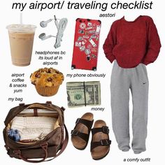 Travel Bag Essentials, Aesthetic Memes, Mood Clothes, Road Trip Packing, Bag Essentials, Travel Checklist, Road Trip Essentials, Mood Board Fashion