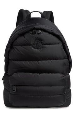 Moncler cleverly references its beloved puffers in this channel-quilted backpack made from water-repellent nylon. Top zip closure Top carry handle; adjustable backpack straps Exterior zip pocket Interior zip pocket Textile Imported Designer Handbags Quilted Nylon Standard Backpack, Quilted Nylon Backpack, Moncler Puffer, L'artisan Parfumeur, Quilted Backpack, Sports Sweatshirts, Crossbody Messenger Bag, Fabric Gift Bags, Backpack Straps