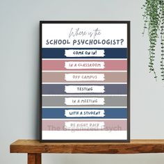 a poster with the words where do we school pschologists come in?