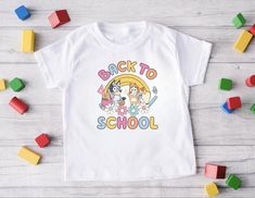 This T-shirt is perfect for going back to school Playful T-shirt For Back To School, Casual School T-shirt With Character Print, Back To School Fun Crew Neck T-shirt, Fun Crew Neck T-shirt For Back To School, Fun Back To School T-shirt, Playful Cotton T-shirt For Back To School, Cute Back To School T-shirt With Graphic Print, Cute T-shirt For College And Back To School, Back To School T-shirt For Daycare With Crew Neck