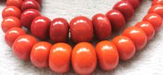 material:natural stone with heat treated coral color quantity:one strand 22inch=57-60pcs size:approx.7X10-17X22mm note:have larger stock and offert wholesale price. Orange Red Coral Beads For Jewelry Making, Orange Red Coral Necklace With Round Beads, Orange Red Coral Beaded Necklaces, Orange Gemstone Beads Necklace In Red Coral, Large Necklace, Orange Coral, Coral Necklace, Necklace Minimalist, Worry Stones