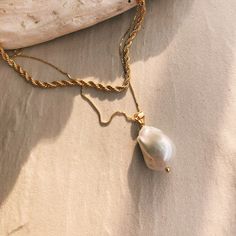 Baroque Pearl Necklace 18K Gold Plated Pearl Pendant - Etsy Baroque Pearl Pendant Long Necklace, Luxury Baroque Pearl Drop Necklaces, Luxury Baroque Pearl Drop Necklace, Luxury Baroque Pearl Chain Necklace, Luxury Baroque Pearl Pendant Necklace, Pearl White Baroque Pearl Clavicle Necklace, Adjustable Pearl Pendant Chain Necklace, Baroque Pearl Drop Long Necklace, Luxury Baroque Pearl Necklaces